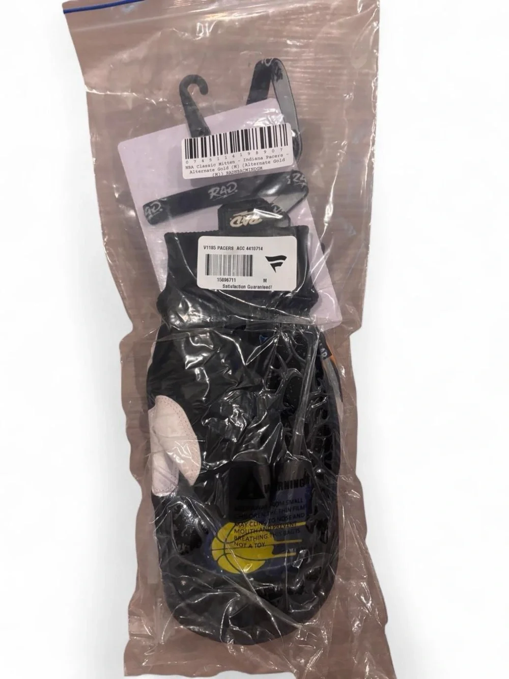 Indiana Pacers Classic Snow Mittens Size M